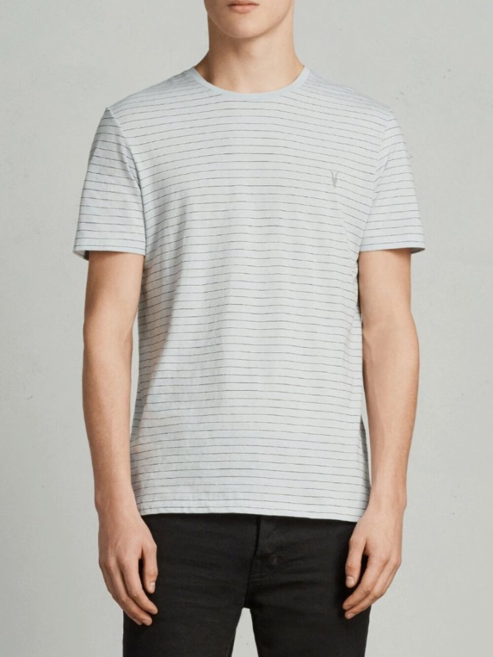 AllSaints Dillon Striped Ringer Crew Neck T-Shirt